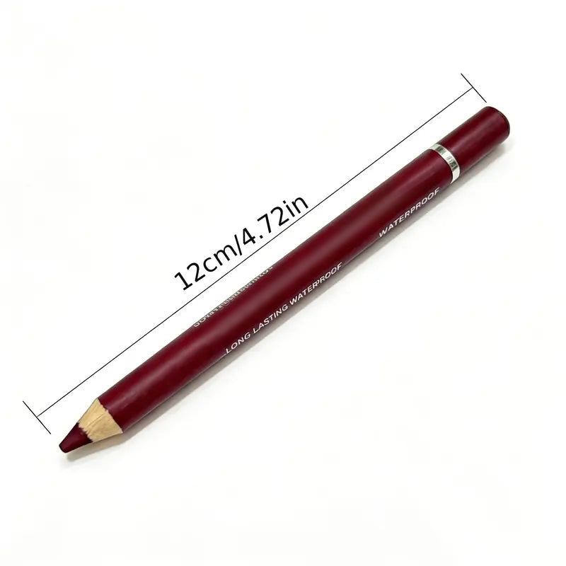 12Pcs Matte Lip Liner Set – Waterproof Smudge-Proof Precise Contour Lip Pencils